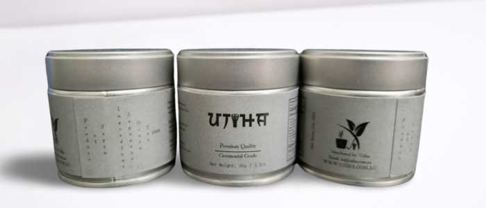 three ceremonial grade matcha